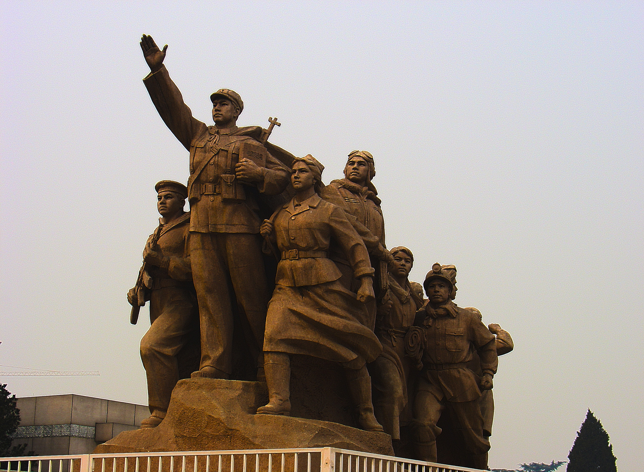 A memorial on Tiananmen Square