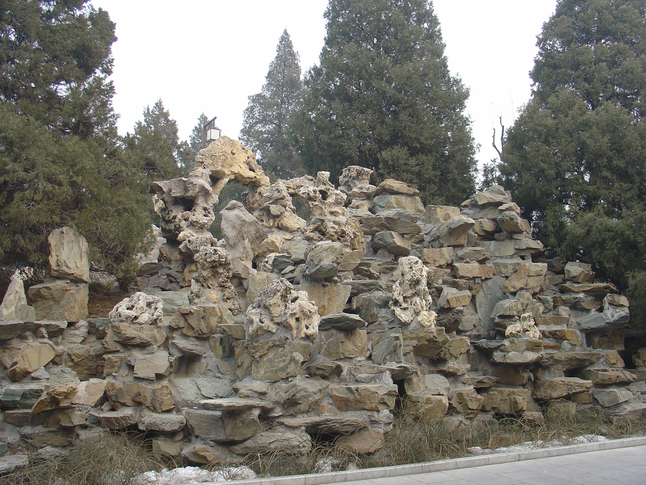 A garden made out of rocks