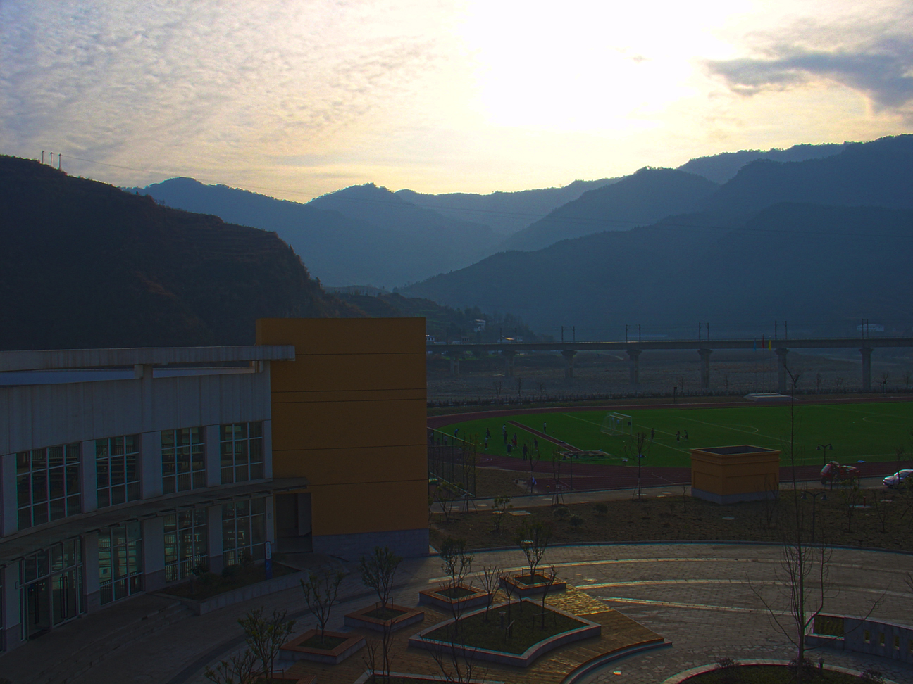 The dinning hall in the morning light