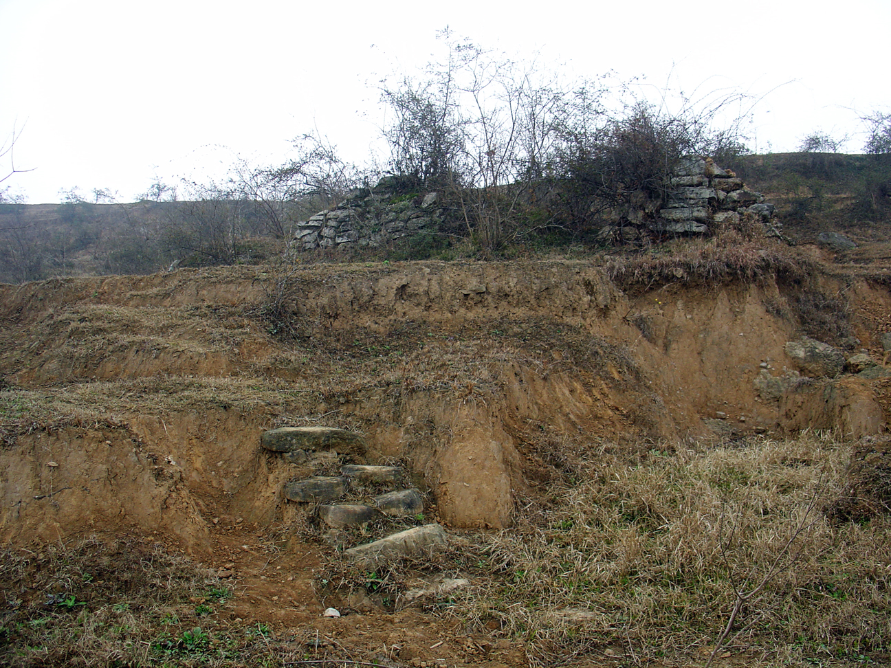 A stairway on the hill