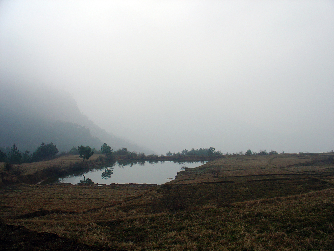 A small lake on the hill