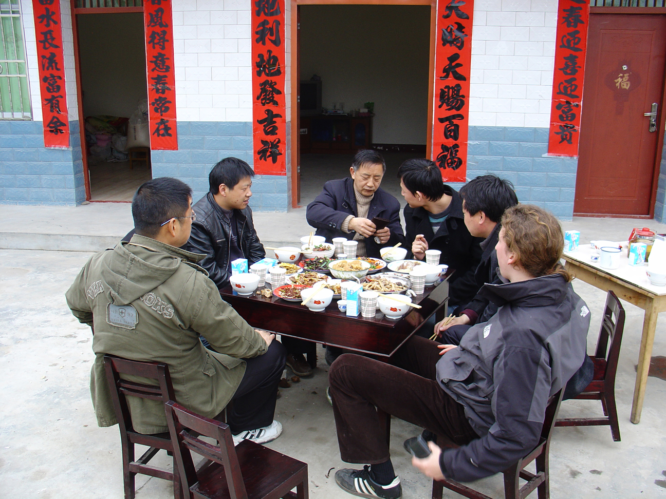 Having Lunch at a farmers home II