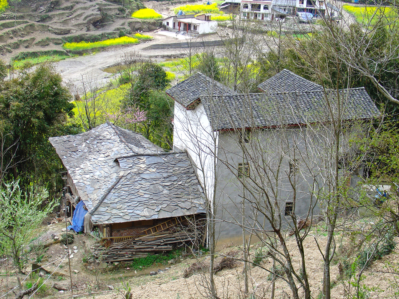 The small village on the hills I