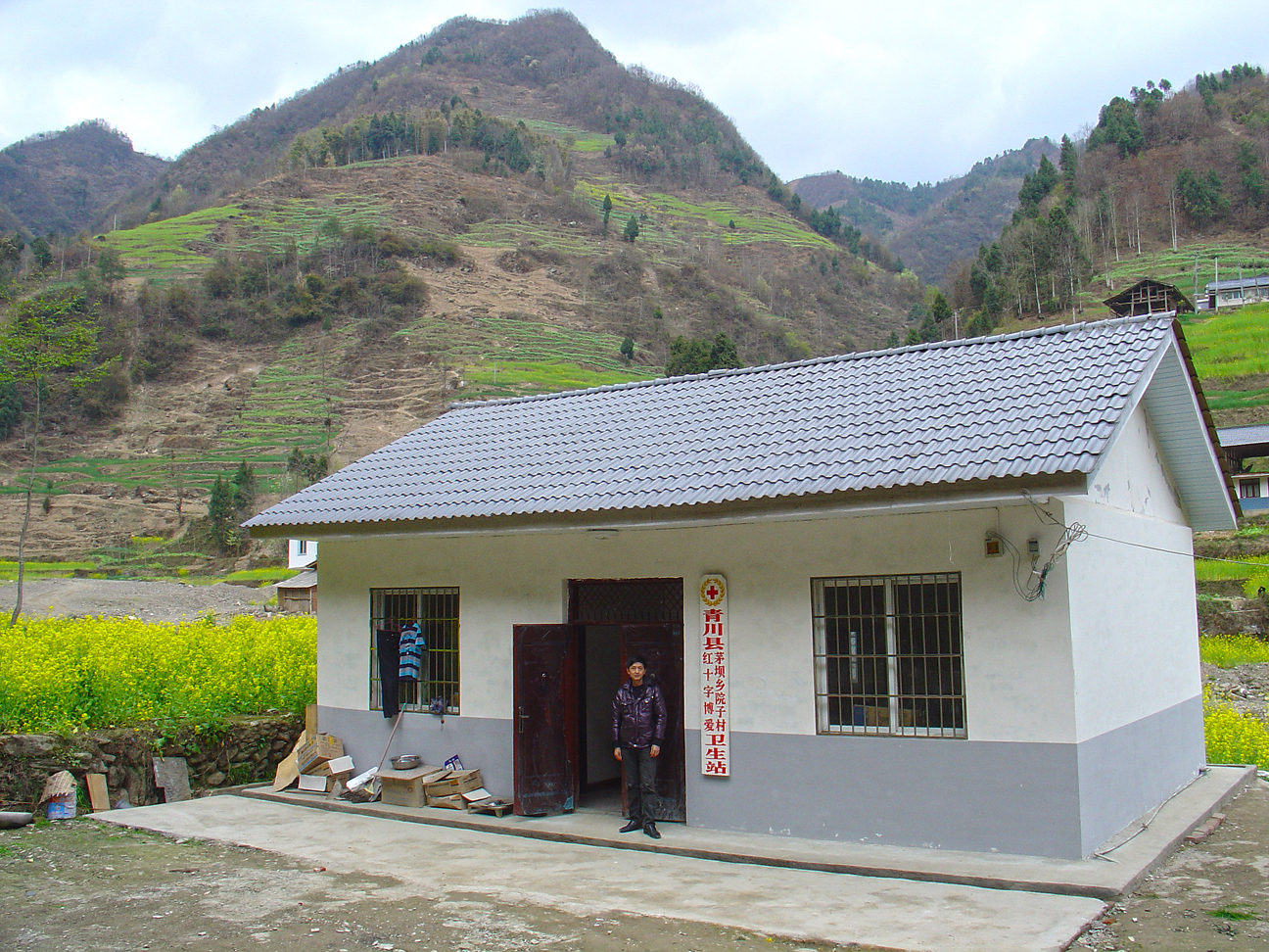 The small village on the hills IV - The local hospital, with the doctor (I assume).