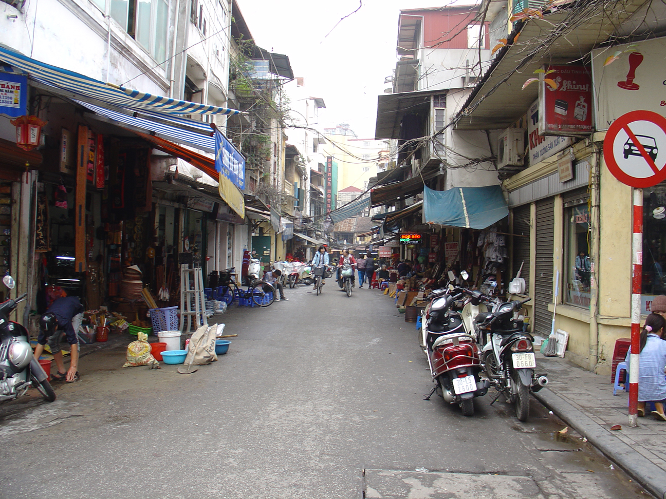 A calm street.