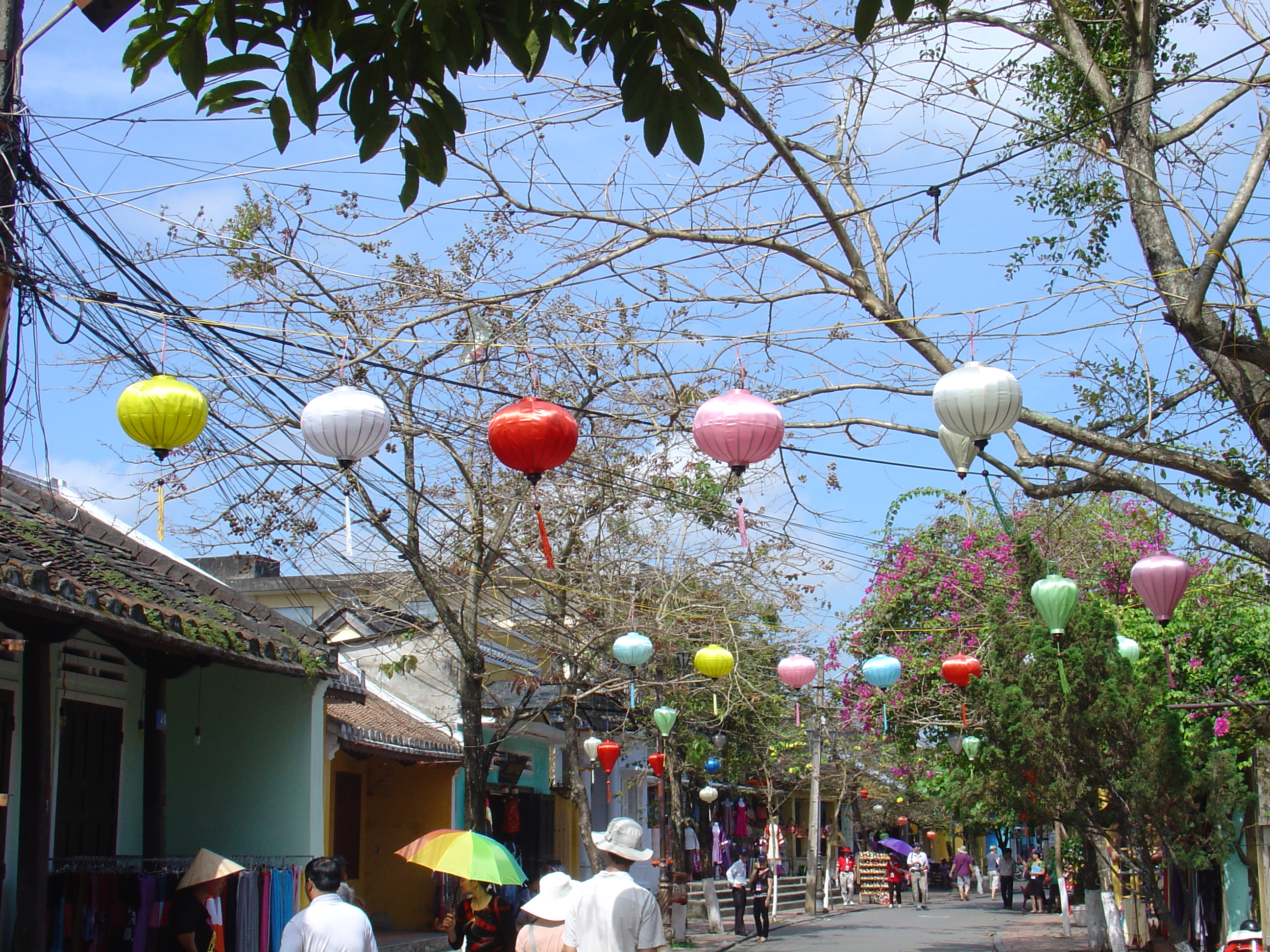 Lanterns decorating the old quarter of Hoi An.