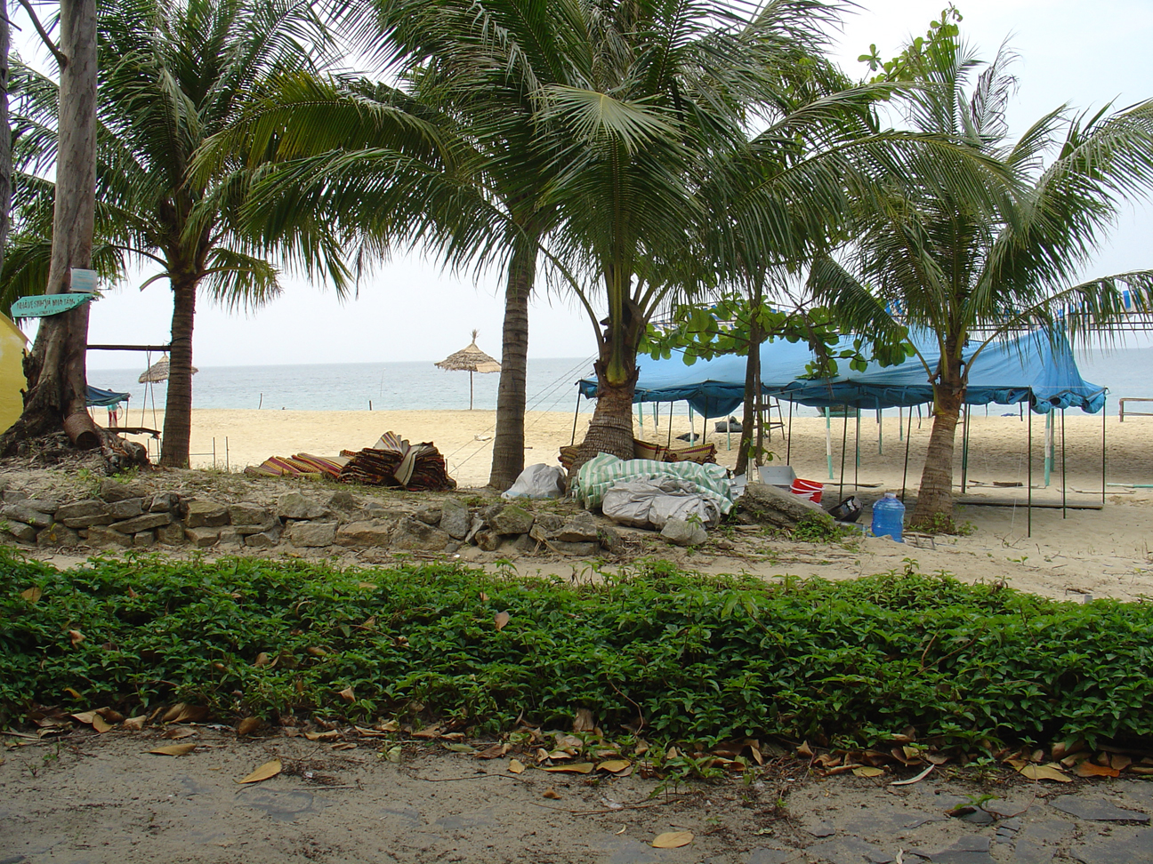 The beach, where I spent the night.