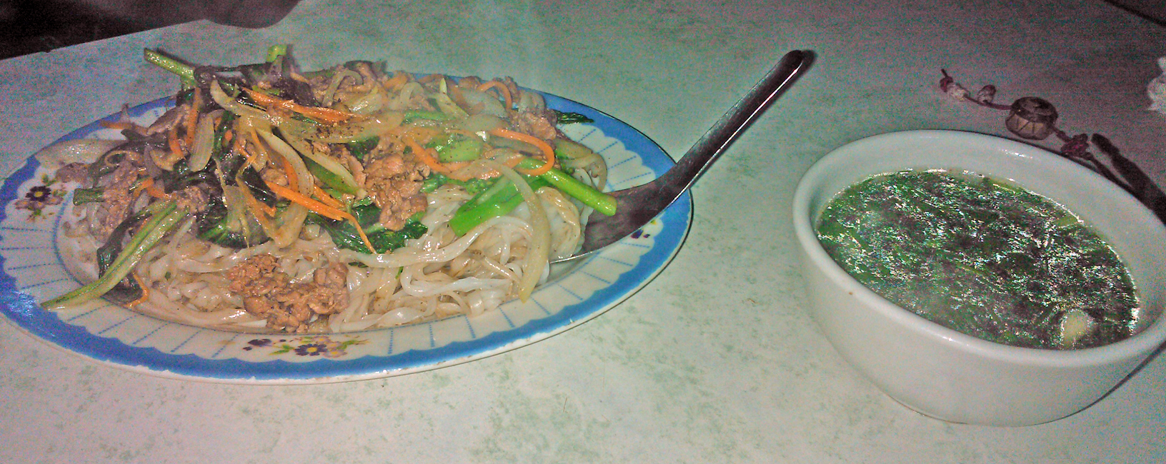 Ha Noi - Noodles with beef and vegetables, also very delicious.
