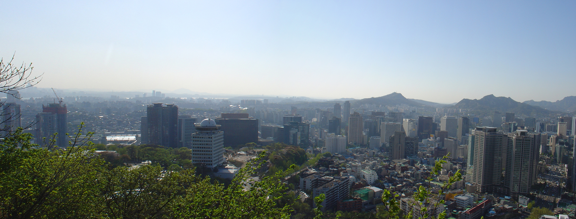 The Skyline of Seoul with the Mountains in the Background II