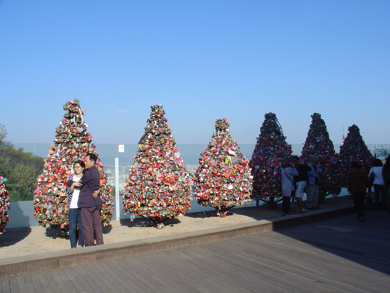 Things that look like Christmas trees from a far point of view.