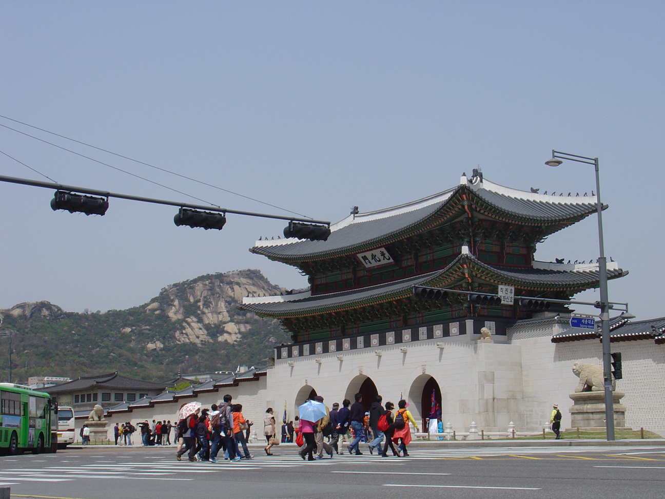 Gwan-Hwa Moon is the front gate of the royal palace.