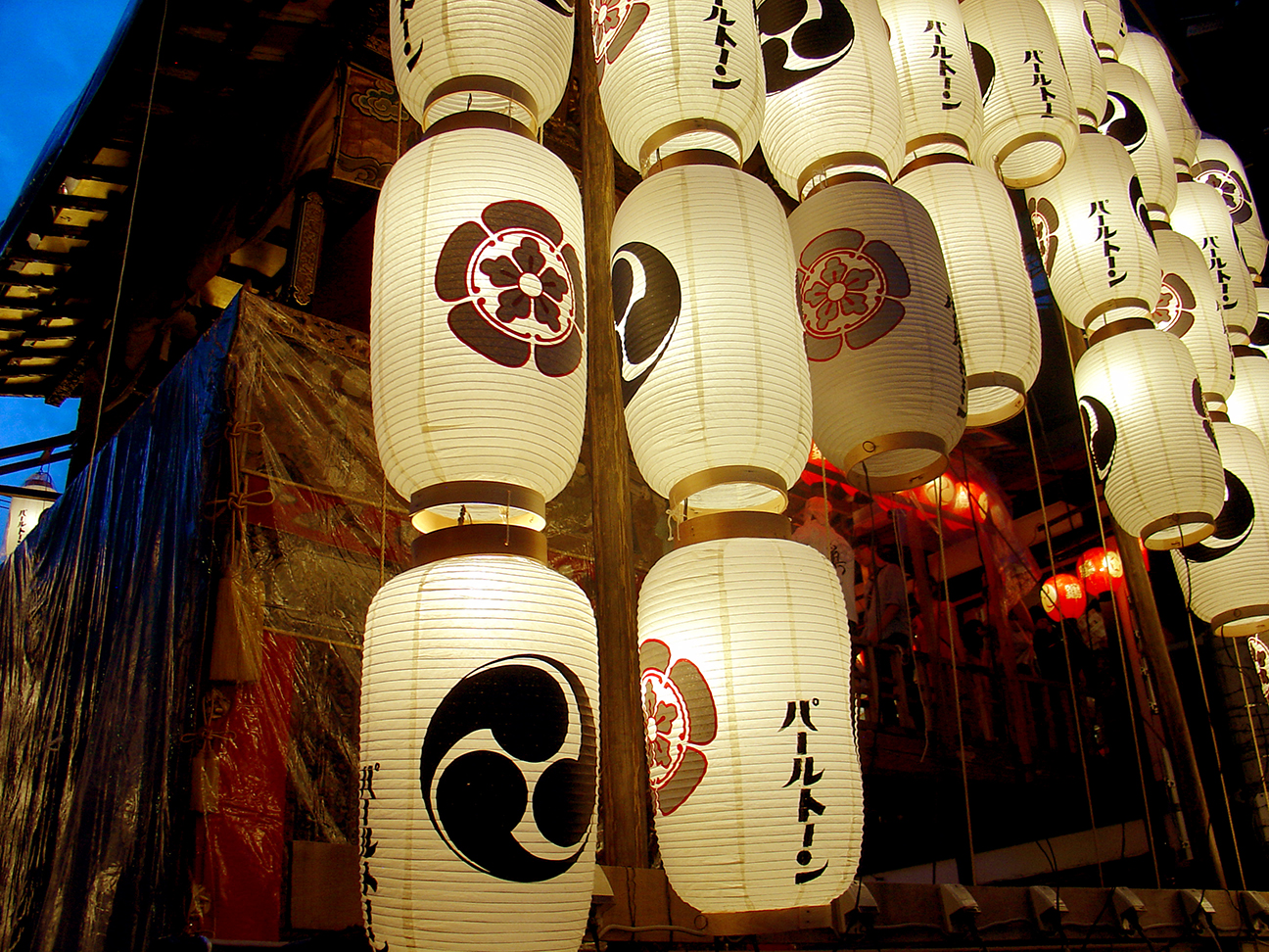 Lanterns at a float