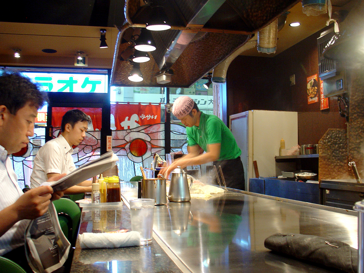 My Okonomiyaki is in the making.