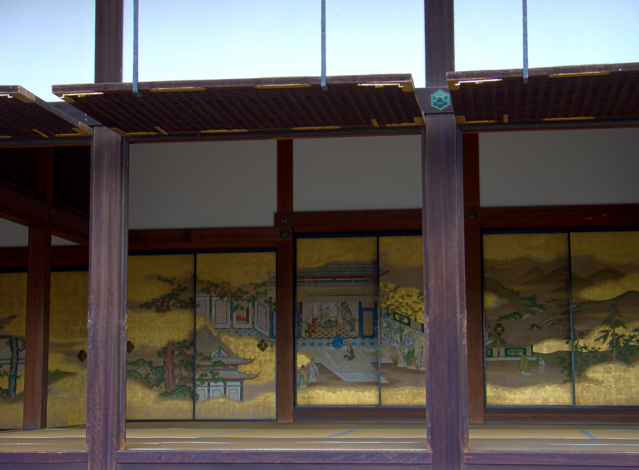 A painted wall in the Imperial Palace